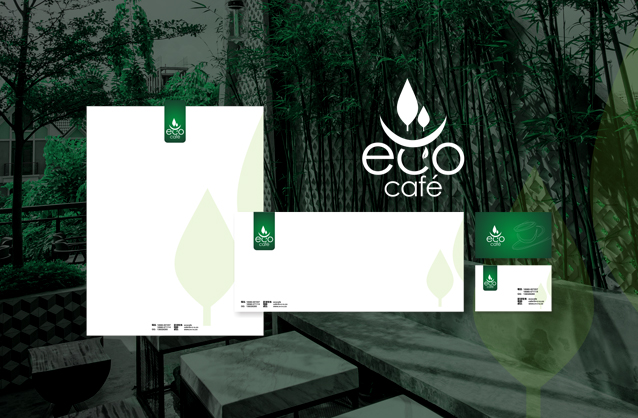 Garden cafe logo design, Coffee shop logo