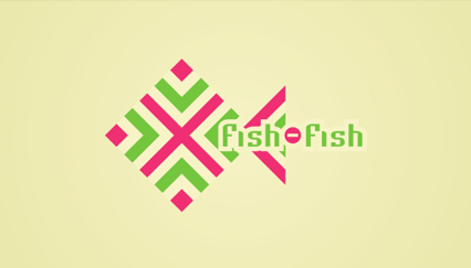 Fish logo design, handworks logo
