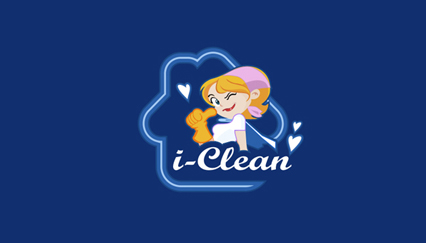 house maid logo, maid logo, room clean service logo