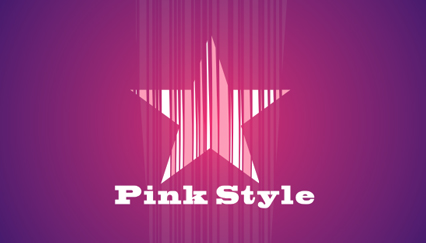 pink star logo, star logo design